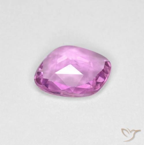 Zafiro Púrpura rosáceo intenso natural de 0.72 ct, Elegante, VS