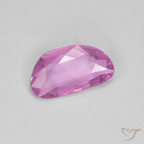 Zafiro Púrpura rosáceo intenso natural de 0.67 ct, Elegante, VS