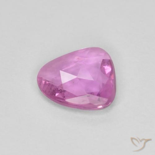 Zafiro Púrpura rosado natural de 0.71 ct, Elegante, VS