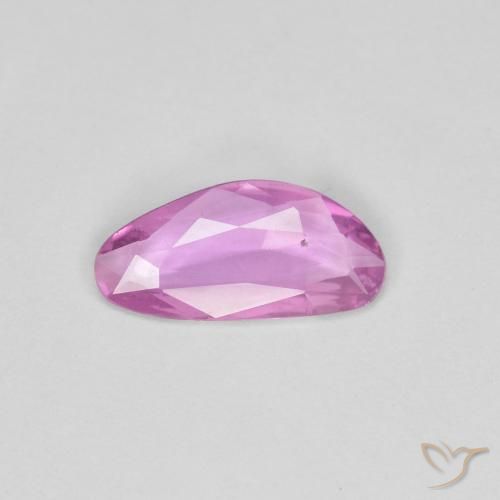 0.62ct Natural Púrpura rosáceo intenso Zafiro, Elegante, VS