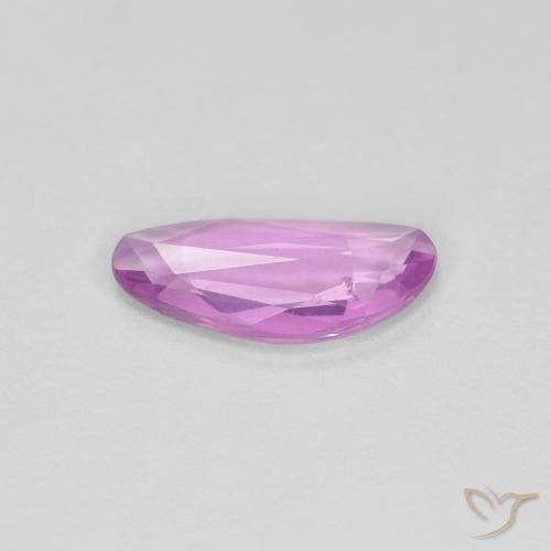 Zafiro Púrpura rosáceo intenso natural de 0.62 ct, Elegante, VS