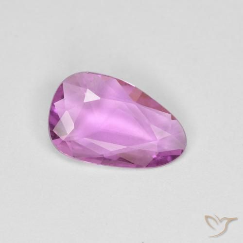 0.72ct Natural Púrpura rosado Zafiro, Elegante, VS