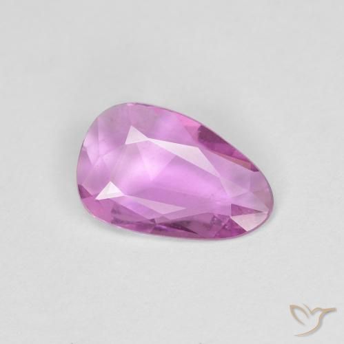 Zafiro Púrpura rosado natural de 0.72 ct, Elegante, VS