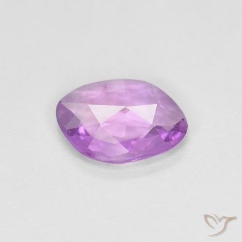 Zafiro Púrpura eléctrico natural de 0.62 ct, Elegante, VS
