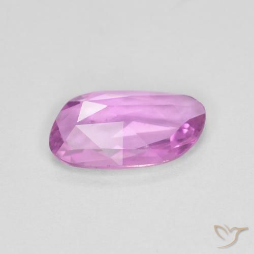 Zafiro Púrpura rosáceo intenso natural de 0.58 ct, Elegante, VS