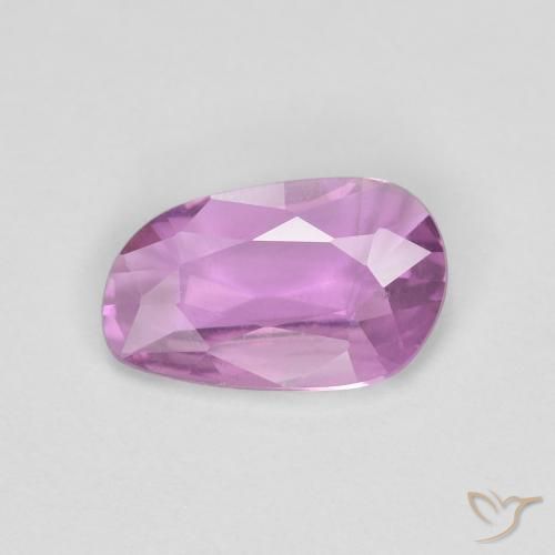 0.69ct Natural Púrpura rosáceo intenso Zafiro, Elegante, VS