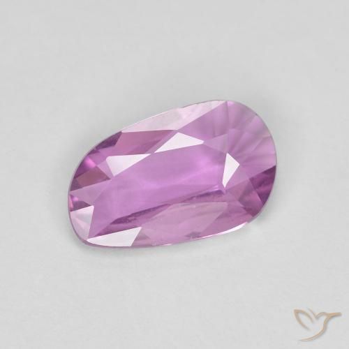 Zafiro Púrpura rosáceo intenso natural de 0.69 ct, Elegante, VS