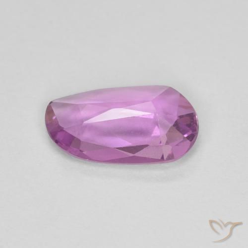 Zafiro Púrpura rosáceo intenso natural de 0.69 ct, Elegante, VS