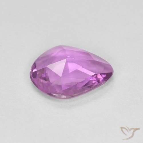 Zafiro Púrpura intenso natural de 0.73 ct, Elegante, VS