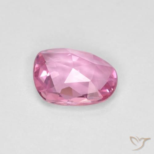 Zafiro Rosado medio natural de 0.77 ct, Elegante, VVS-VS