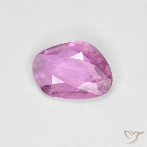 0.72ct Natural Púrpura rosáceo intenso Zafiro, Elegante, VS