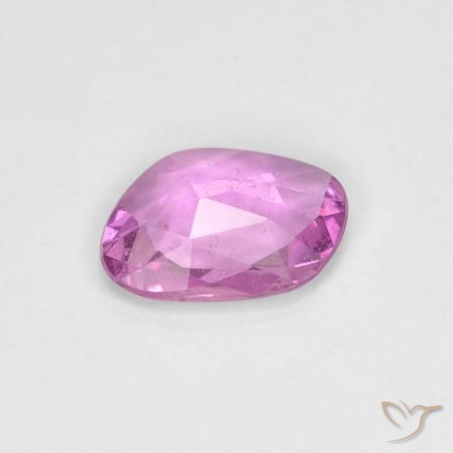 Zafiro Púrpura rosáceo intenso natural de 0.72 ct, Elegante, VS