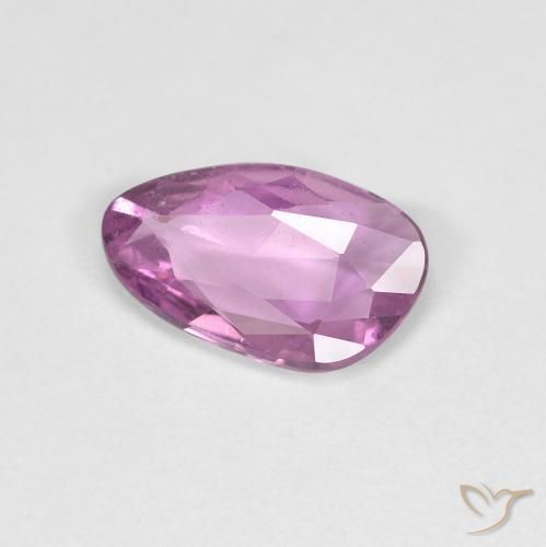 0.87ct Natural Púrpura rosáceo intenso Zafiro, Elegante, VS