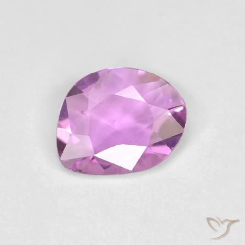 0.56ct Natural Púrpura rosado Zafiro, Elegante, VVS-VS