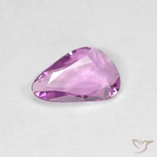 0.72ct Natural Púrpura rosáceo intenso Zafiro, Elegante, VVS-VS
