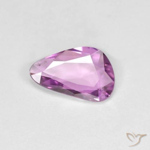 Zafiro Púrpura rosáceo intenso natural de 0.72 ct, Elegante, VVS-VS