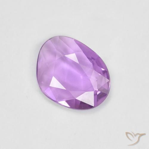 Zafiro Púrpura lila natural de 0.61 ct, Elegante, VVS-VS