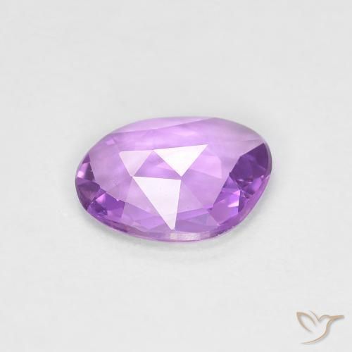 Zafiro Púrpura lila natural de 0.61 ct, Elegante, VVS-VS