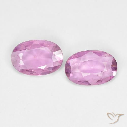 0.74ctw Natural Rosado púrpura real claro Zafiro, Ovalada, VS