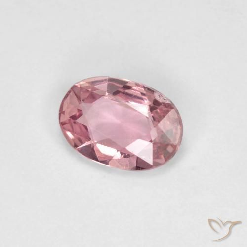 Zafiro Bubblegum rosado claro natural de 0.48 ct, Ovalada, VS