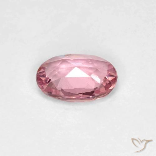 Zafiro Bubblegum rosado claro natural de 0.48 ct, Ovalada, VS