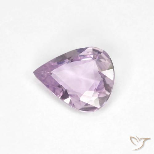 0.45ct Natural Violeta rosáceo muy claro Zafiro, En forma de pera, VVS