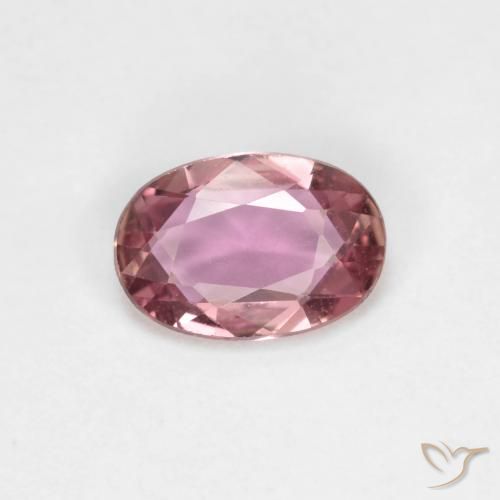0.49ct Natural Magenta medio Zafiro, Ovalada, VVS-VS