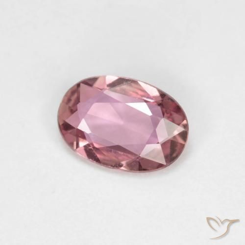 Zafiro Magenta medio natural de 0.49 ct, Ovalada, VVS-VS