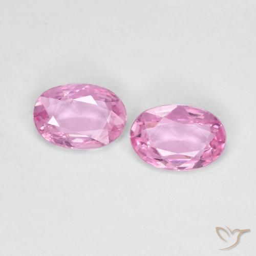 0.79ctw Natural Rosado púrpura real muy claro Zafiro, Ovalada, VS