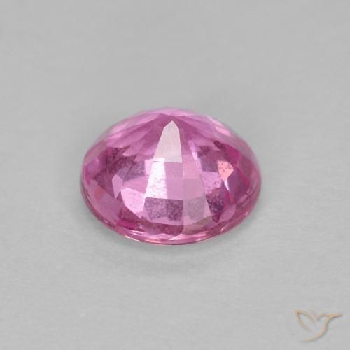 Zafiro Rosado medio natural de 0.60 ct, Redondo, VS