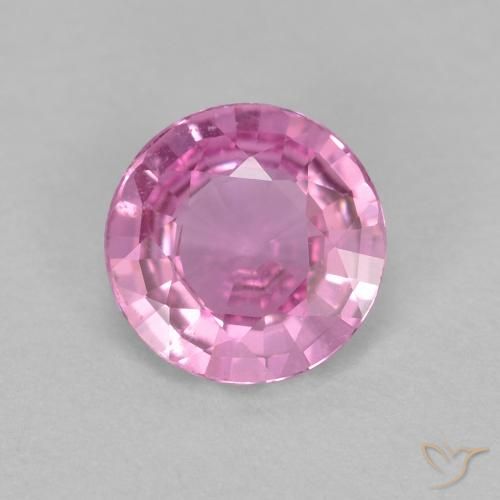 0.61ct Natural Rosado púrpura real Zafiro, Redondo, VS