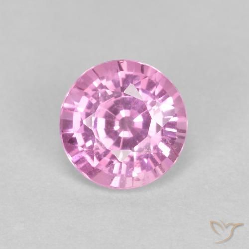 0.60ct Natural Rosado púrpura real Zafiro, Redondo, VS