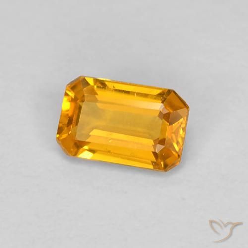 Zafiro Oro natural de 0.46 ct, Corte Octágono / Esmeralda, VVS