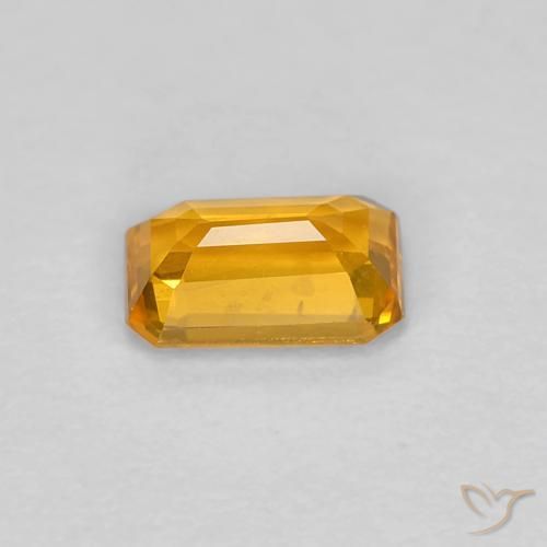 Zafiro Oro natural de 0.46 ct, Corte Octágono / Esmeralda, VVS