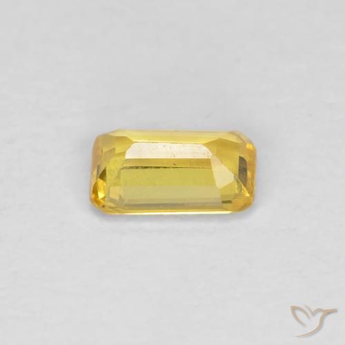 Zafiro Amarillo toscana natural de 0.34 ct, Corte Octágono / Esmeralda, VVS-VS