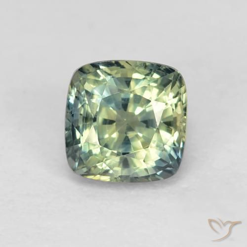 0.98ct Natural Multicolor Zafiro, Forma Cojín, VS