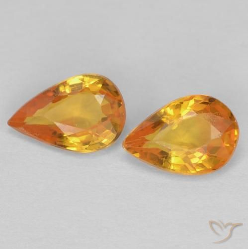0.90ctw Natural Oro Zafiro, En forma de pera, VS