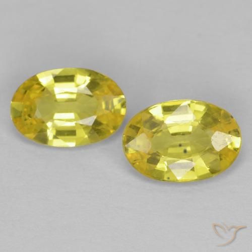 1.01ctw Natural Amarillo claro Zafiro, Ovalada, VVS