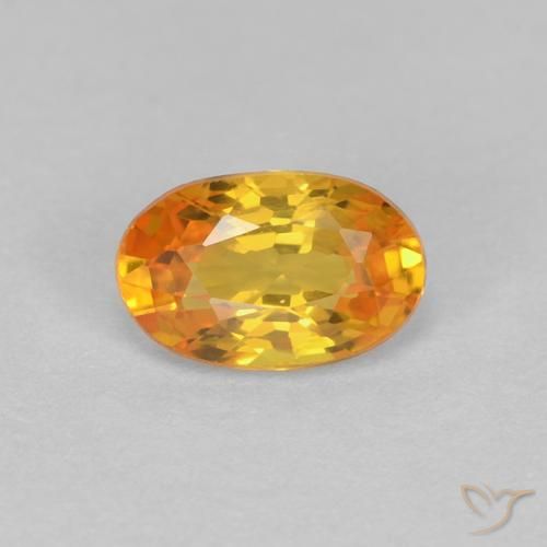 0.61ct Natural Oro Zafiro, Ovalada, VVS
