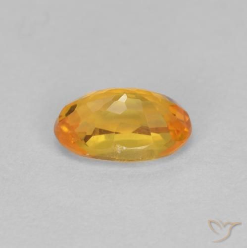 Zafiro Oro natural de 0.61 ct, Ovalada, VVS