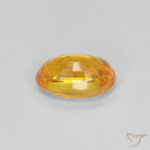 Zafiro Oro natural de 0.62 ct, Ovalada, VVS