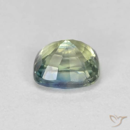 Zafiro Multicolor natural de 0.90 ct, Forma Cojín, VVS