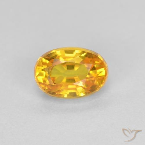 0.73ct Natural Dorado Zafiro, Ovalada, VVS, Photo A