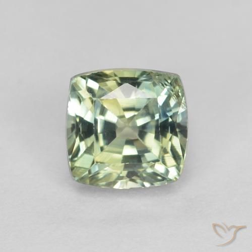 Zafiro suelto de talla cojín de 0,84 quilates, 4,6 x 4,6 mm, de Madagascar, Photo A