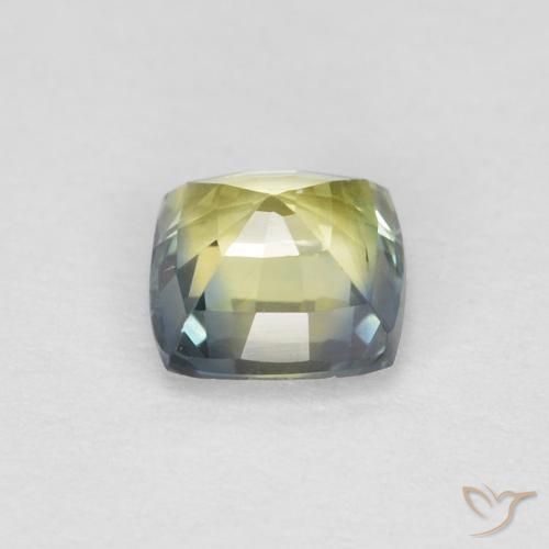 Zafiro Multicolor natural de 0.66 ct, Forma Cojín, VS