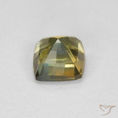 Zafiro Multicolor natural de 0.65 ct, Forma Cojín, VVS