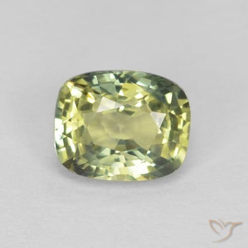 0.73ct Natural Multicolor Zafiro, Forma Cojín, VVS