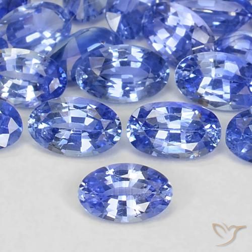 0.27ct Natural Azul pastel Zafiro, Ovalada, VS