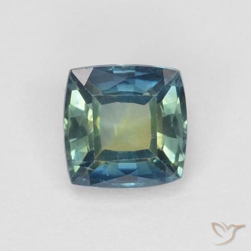 0.71ct Natural Cerceta Zafiro, Forma Cojín, VVS-VS