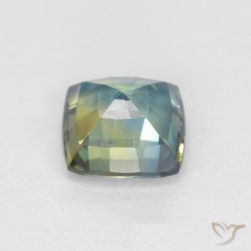 Zafiro Cerceta natural de 0.71 ct, Forma Cojín, VVS-VS